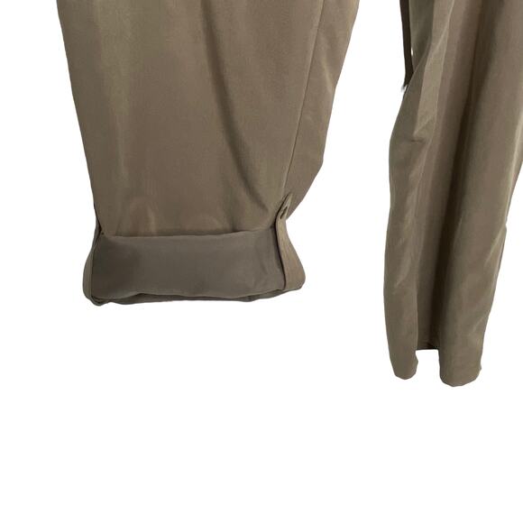Chicos Womens Size 2/Large Tan FIne Twill Cargo Paratrooper Pants Roll Snap NEW - Picture 5 of 11